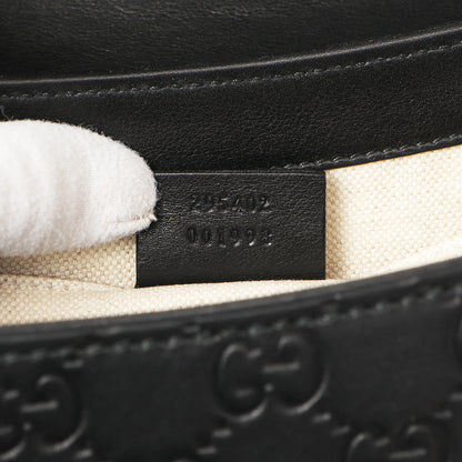 Exclusive Gucci Black Microguccissima Medium Emily Chain Shoulder Bag — Alternate View 7