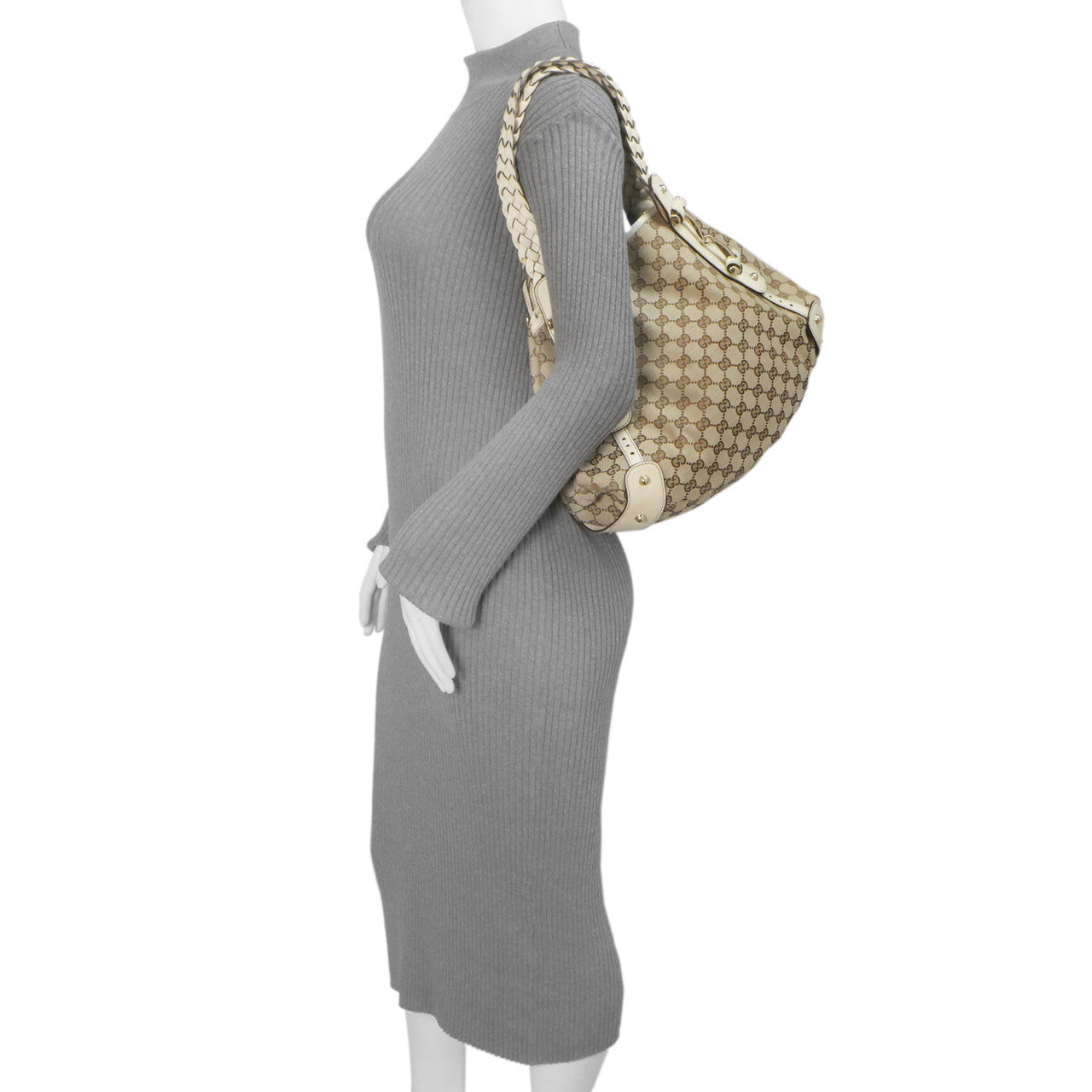 Exclusive Gucci Monogram Canvas Small Pelham Shoulder Bag — Alternate View 7