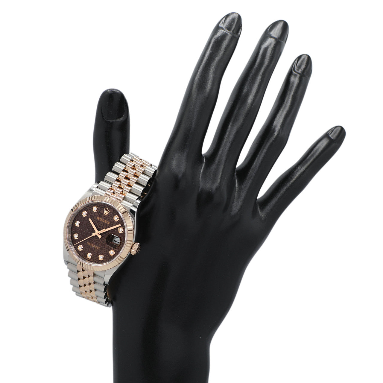 Exclusive Rolex 18K Rose Gold Stainless Steel Datejust 36 126231 — Detail View