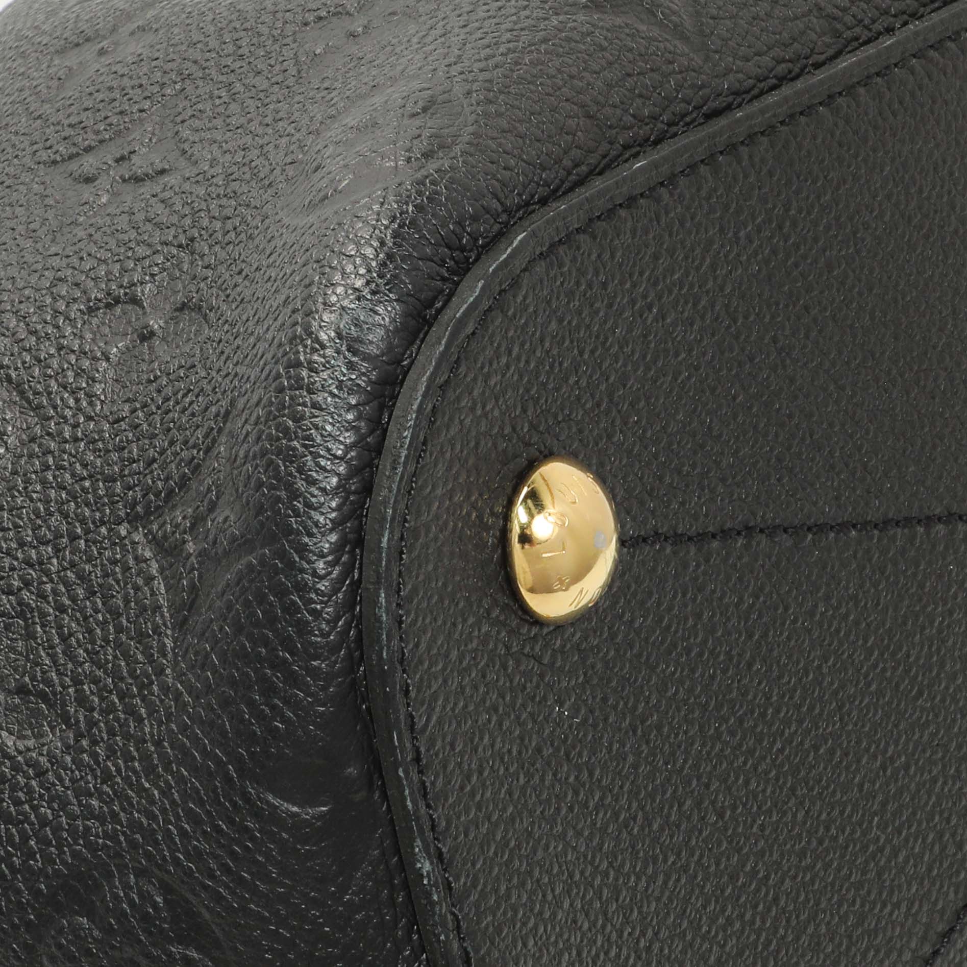 Exclusive Louis Vuitton Black Empreinte Mazarine MM — Top View