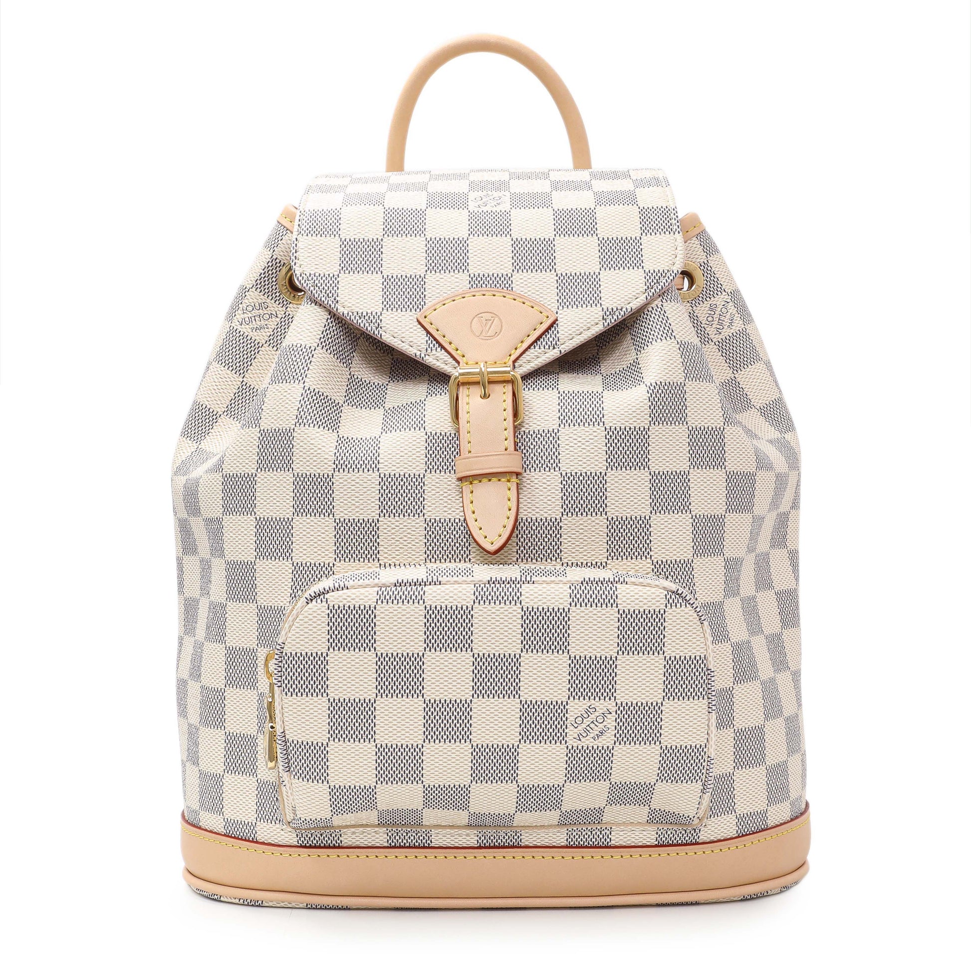 Exclusive Louis Vuitton Damier Azur Montsouris PM — Front View