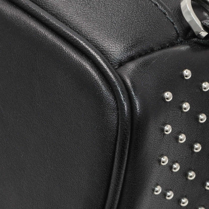 Exclusive MCM Black Metallic Calfskin Stud X-Mini Stark Bebe Boo Backpack — Alternate View 7