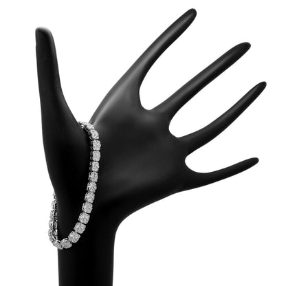 Exclusive 18K White Gold 8.45 Carat Diamond Bracelet — Back View