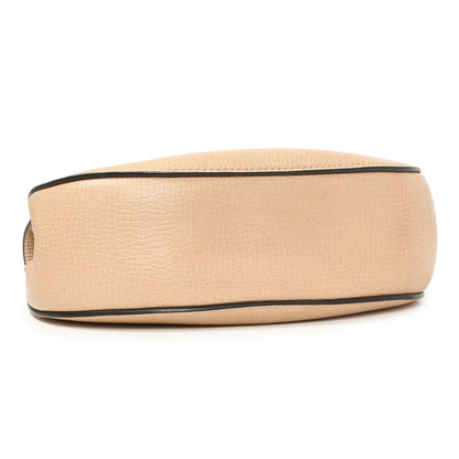 Exclusive Chloe Beige Caramel Grained Calfskin Mini Drew Shoulder Bag — Back View