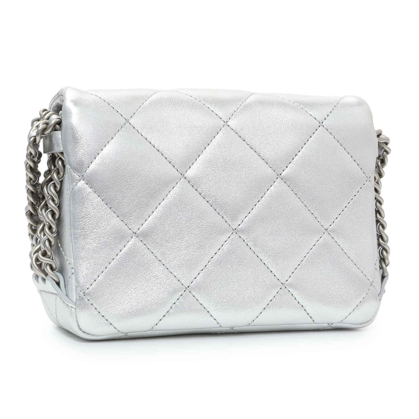 Exclusive Chanel Mini Chain Rows Flap Bag — Side View
