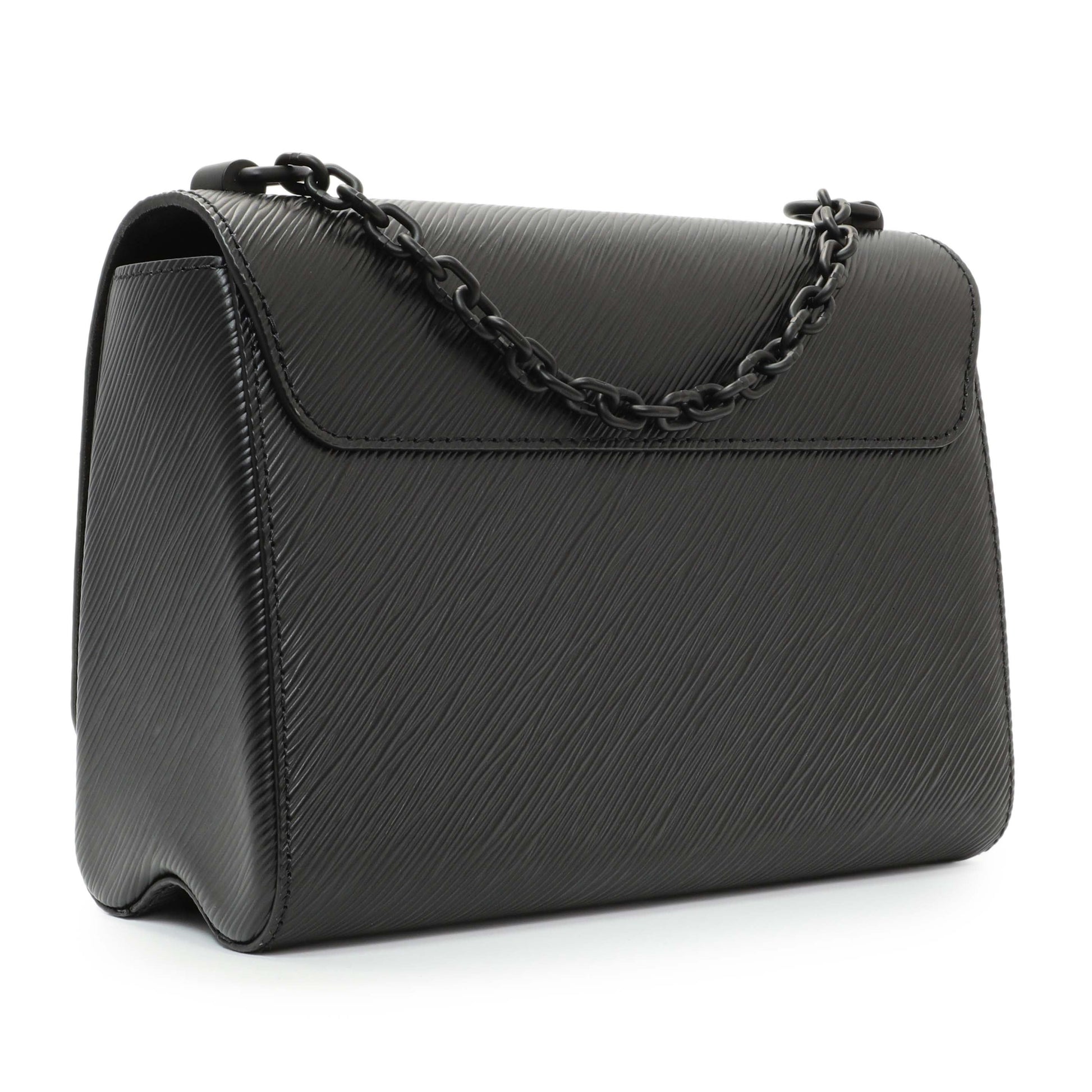 Exclusive Louis Vuitton Black Epi Twist Shoulder Bag MM — Side View