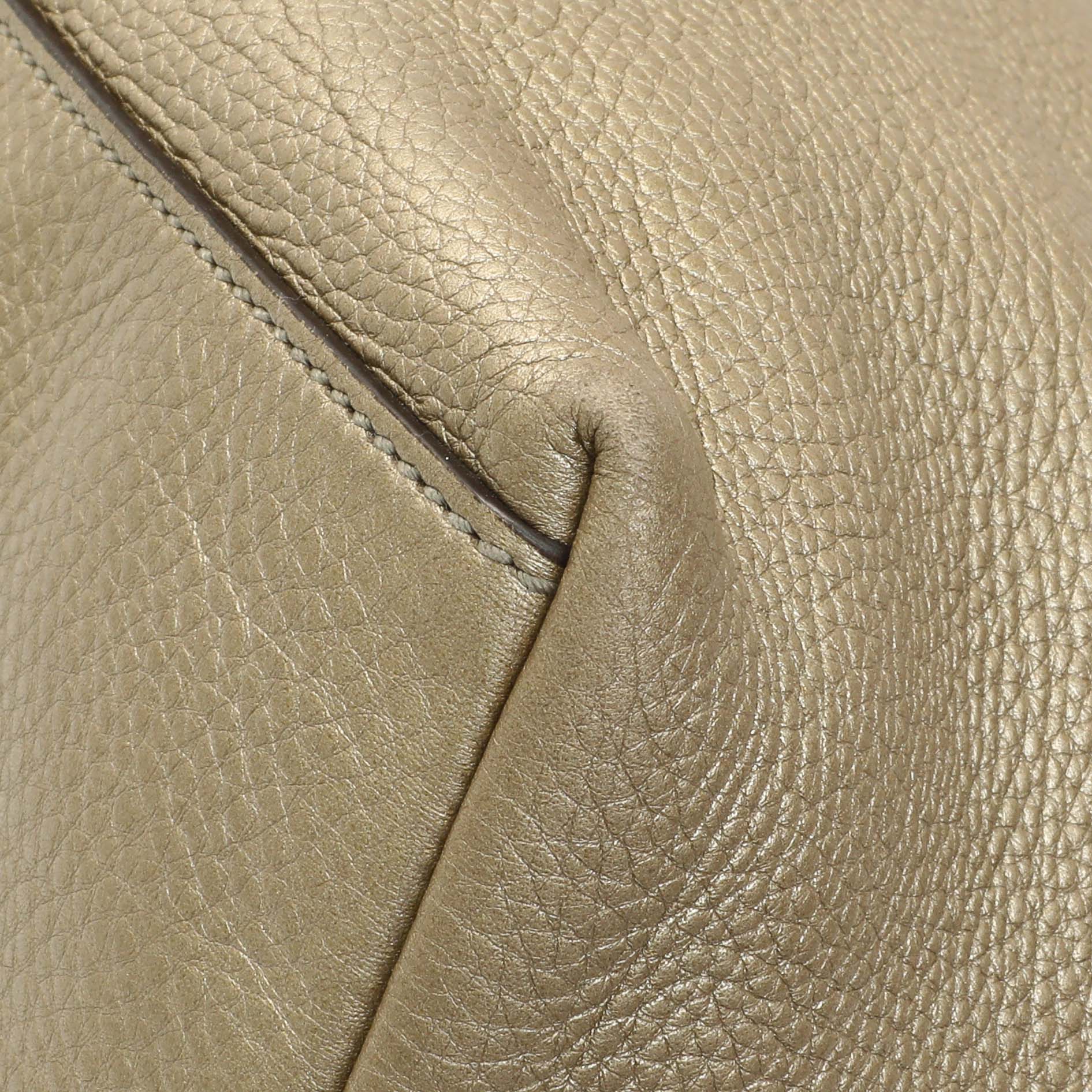 Exclusive Gucci Gold Pebbled Calfskin Medium Soho Chain Shoulder Bag — Alternate View 7