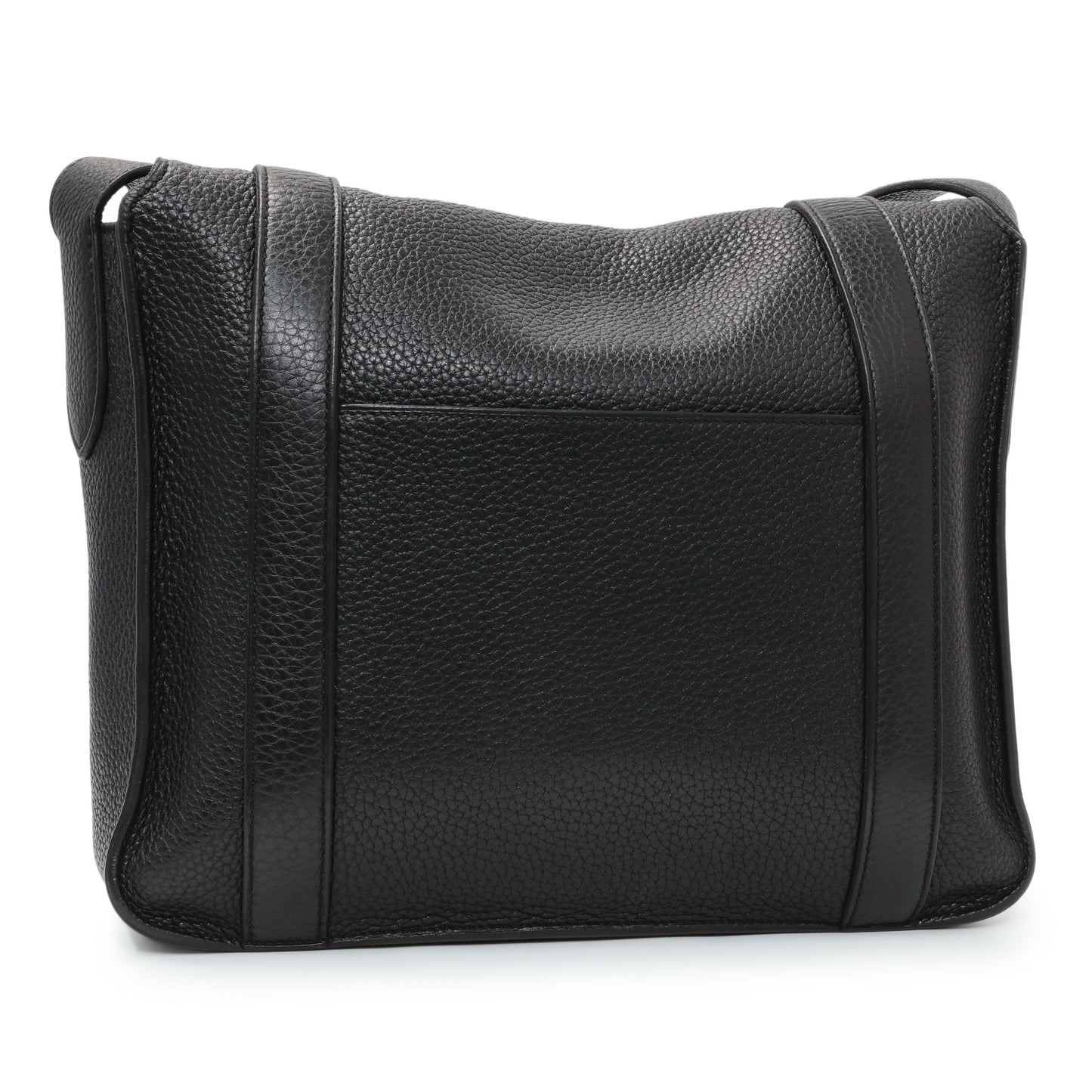 Exclusive Hermes Black Taurillon Clemence Steve Caporal Messenger — Side View
