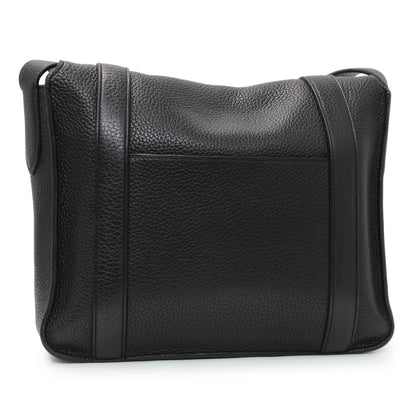 Exclusive Hermes Black Taurillon Clemence Steve Caporal Messenger — Side View