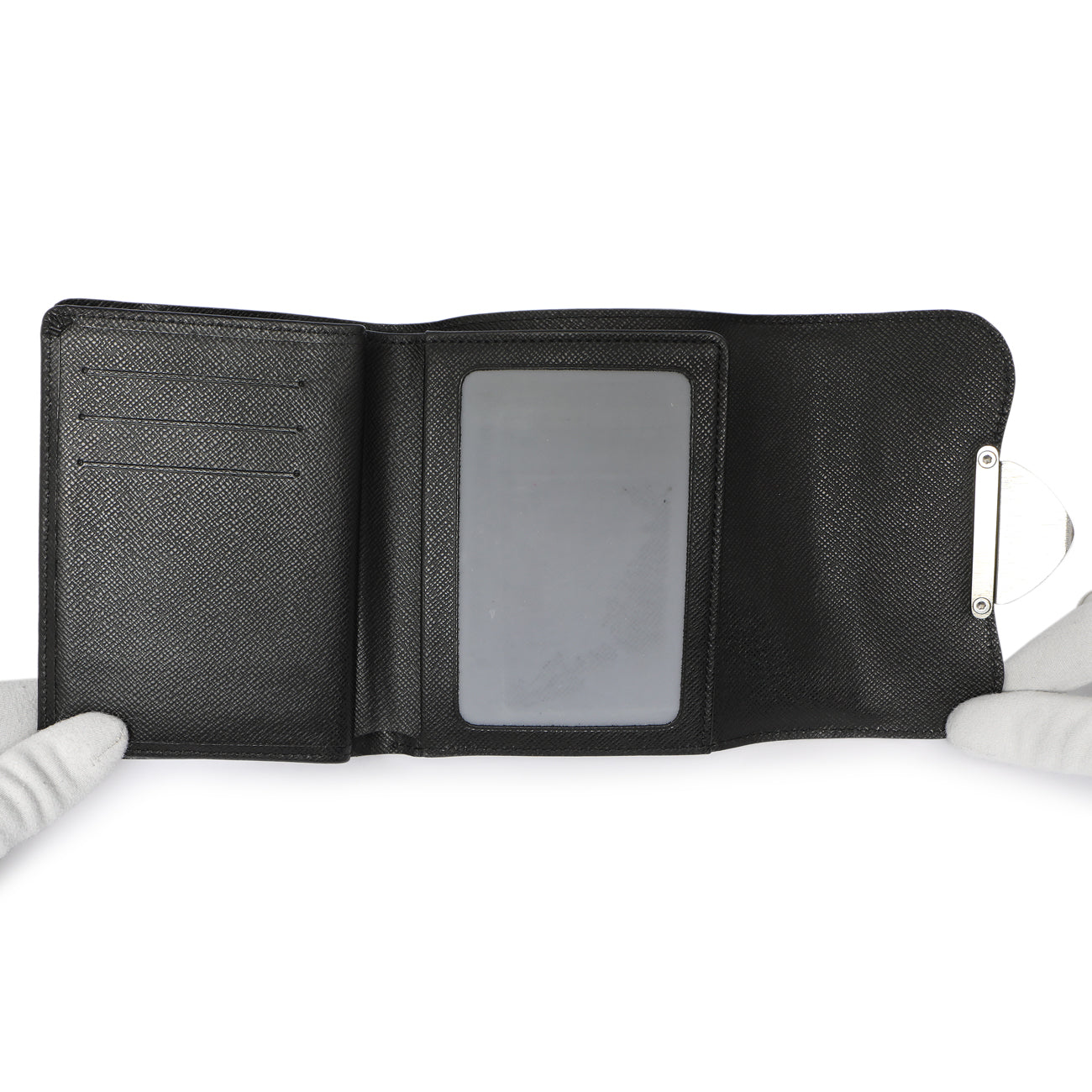 Exclusive Louis Vuitton Black Electric Epi Joey Wallet — Alternate View 11