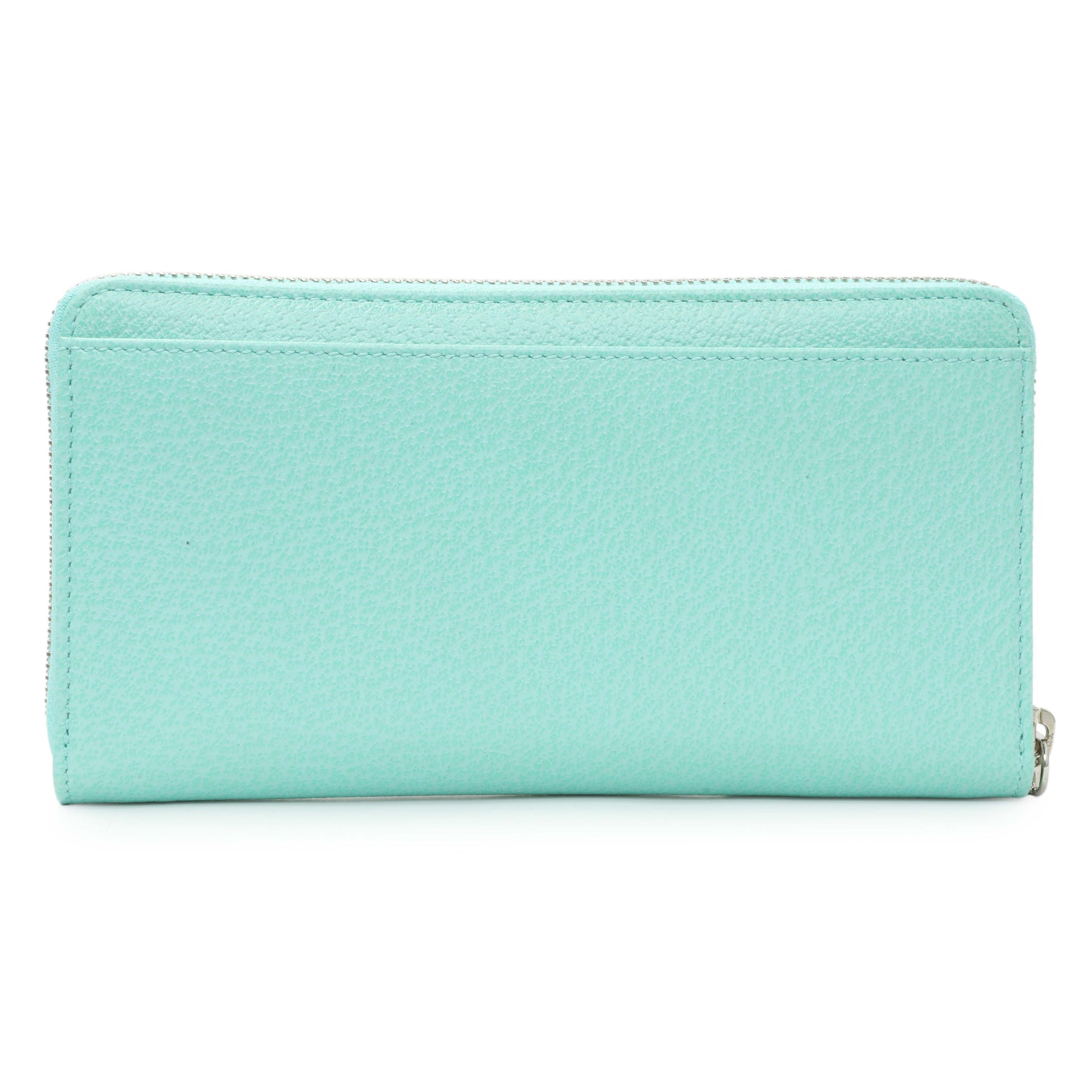 Exclusive Tiffany & Co. Blue Leather Continental Wallet — Side View