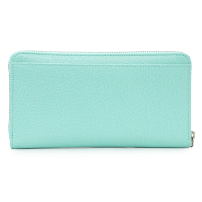 Exclusive Tiffany & Co. Blue Leather Continental Wallet — Side View