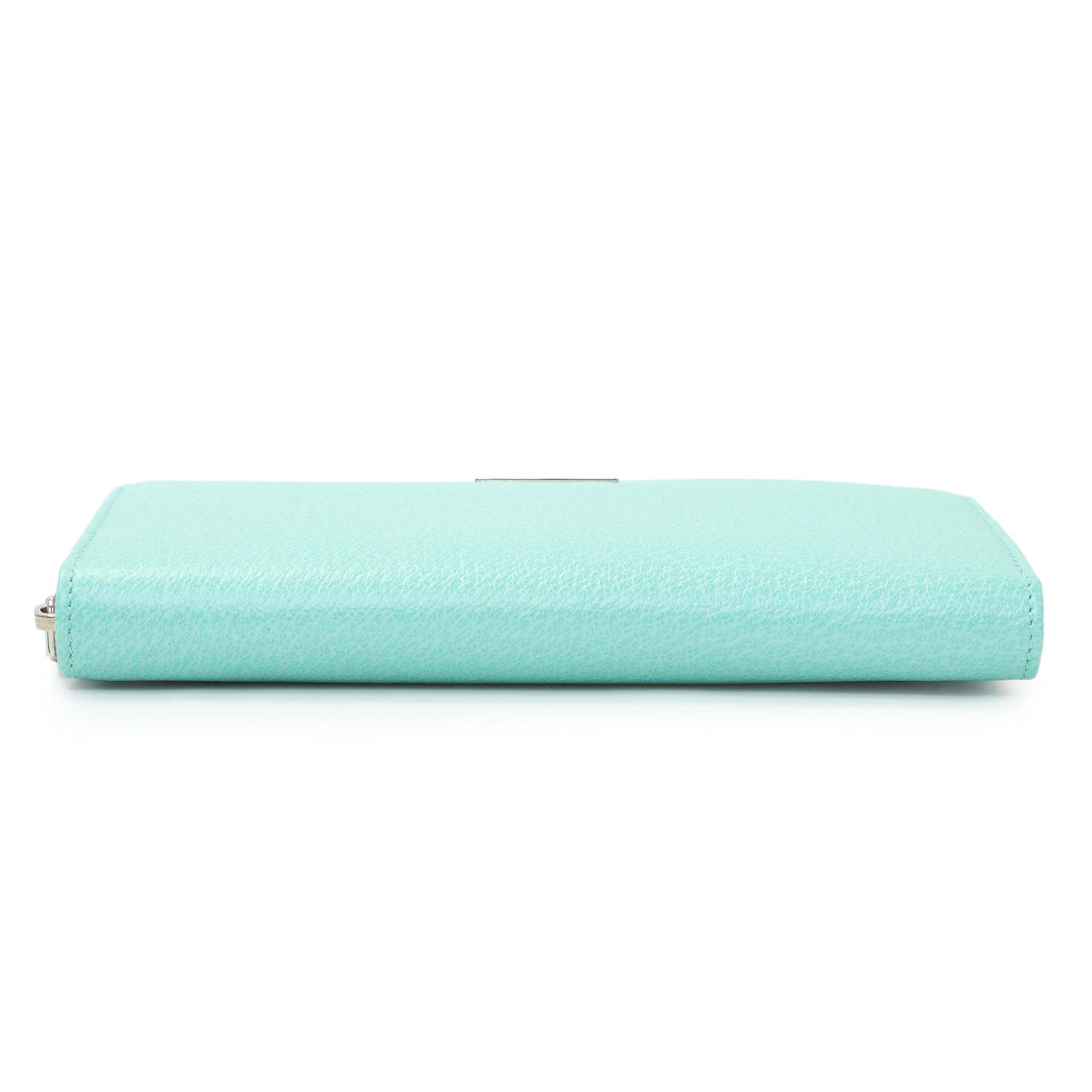 Exclusive Tiffany & Co. Blue Leather Continental Wallet — Back View