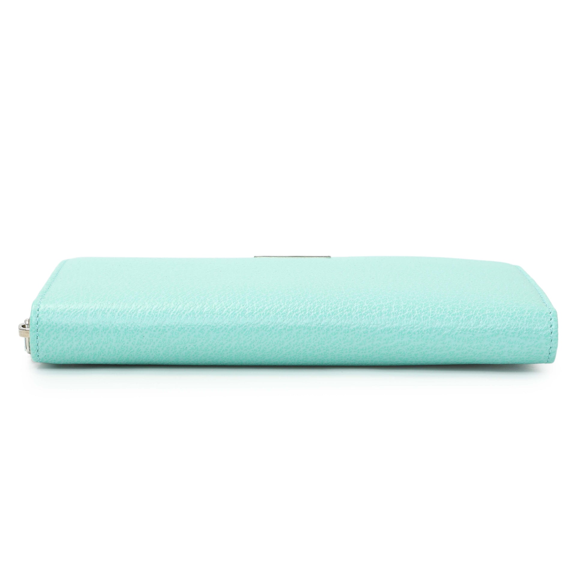 Exclusive Tiffany & Co. Blue Leather Continental Wallet — Back View