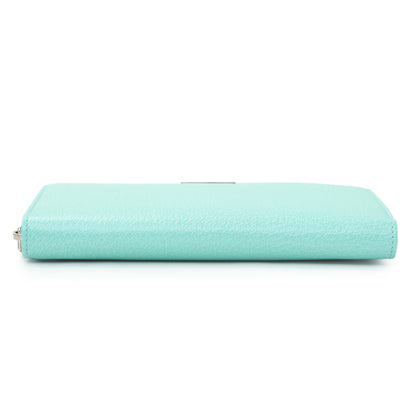Exclusive Tiffany & Co. Blue Leather Continental Wallet — Back View