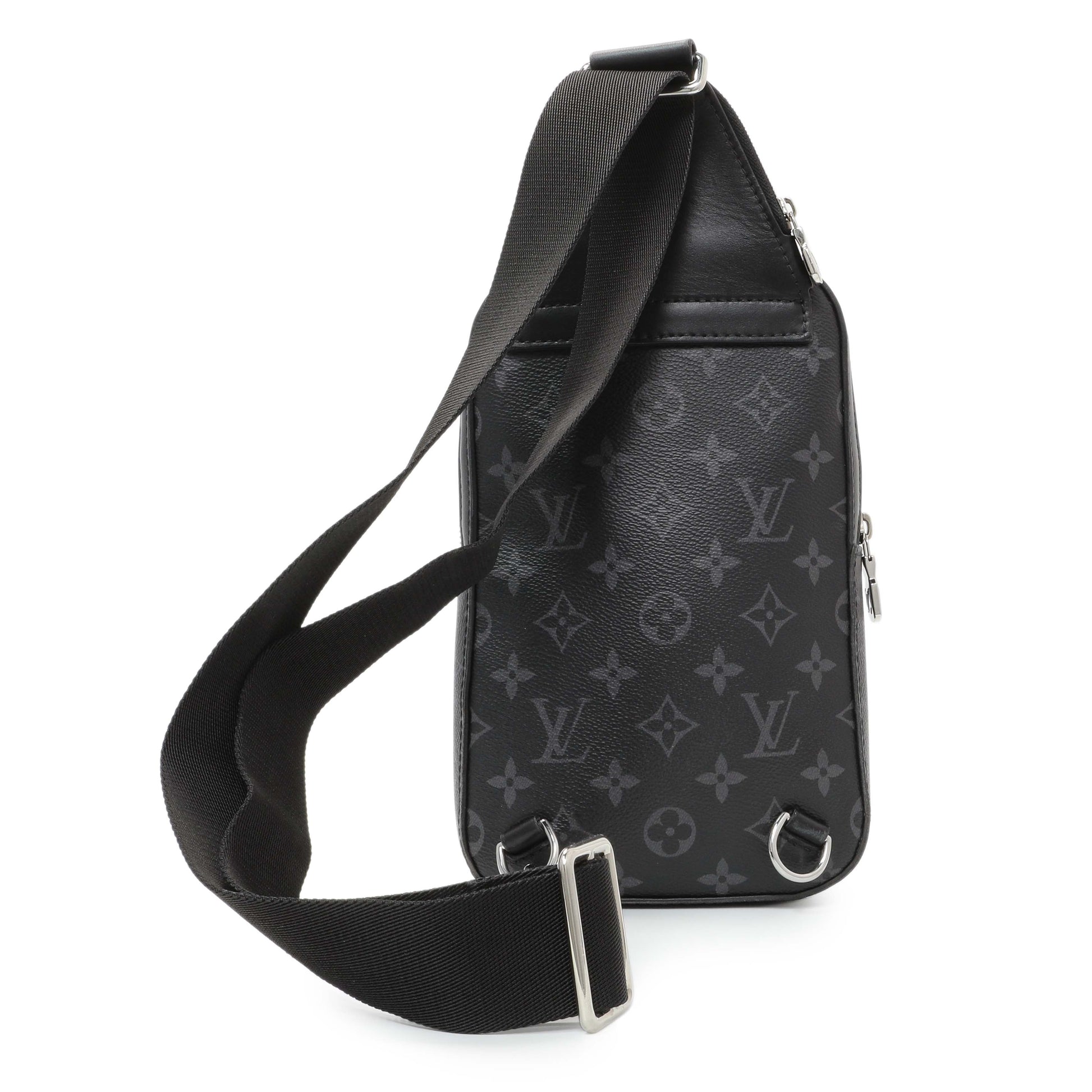 Exclusive Louis Vuitton Monogram Eclipse Avenue Slingbag PM — Side View