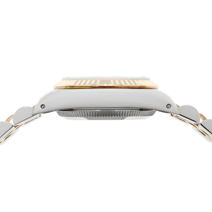 Exclusive Rolex Stainless Steel 18K Yellow Gold Oyster Perpetual 67193 — Back View