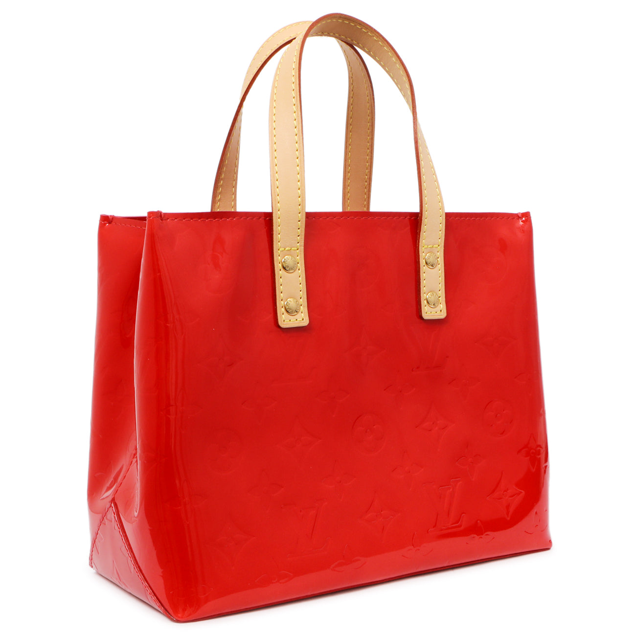 Exclusive Louis Vuitton Rouge Vernis Reade PM — Side View