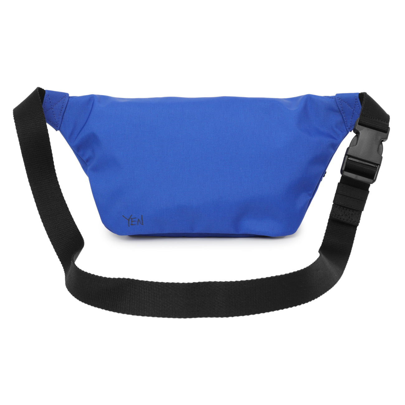 Exclusive Balenciaga Electric Blue Sport Nylon Logo Wheel Belt Bag — Side View