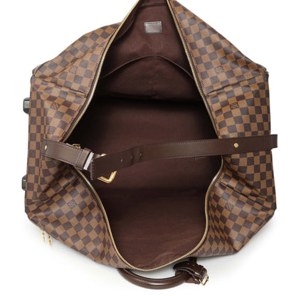 Exclusive Louis Vuitton Damier Ebene Eole 60 Rolling Luggage — Top View