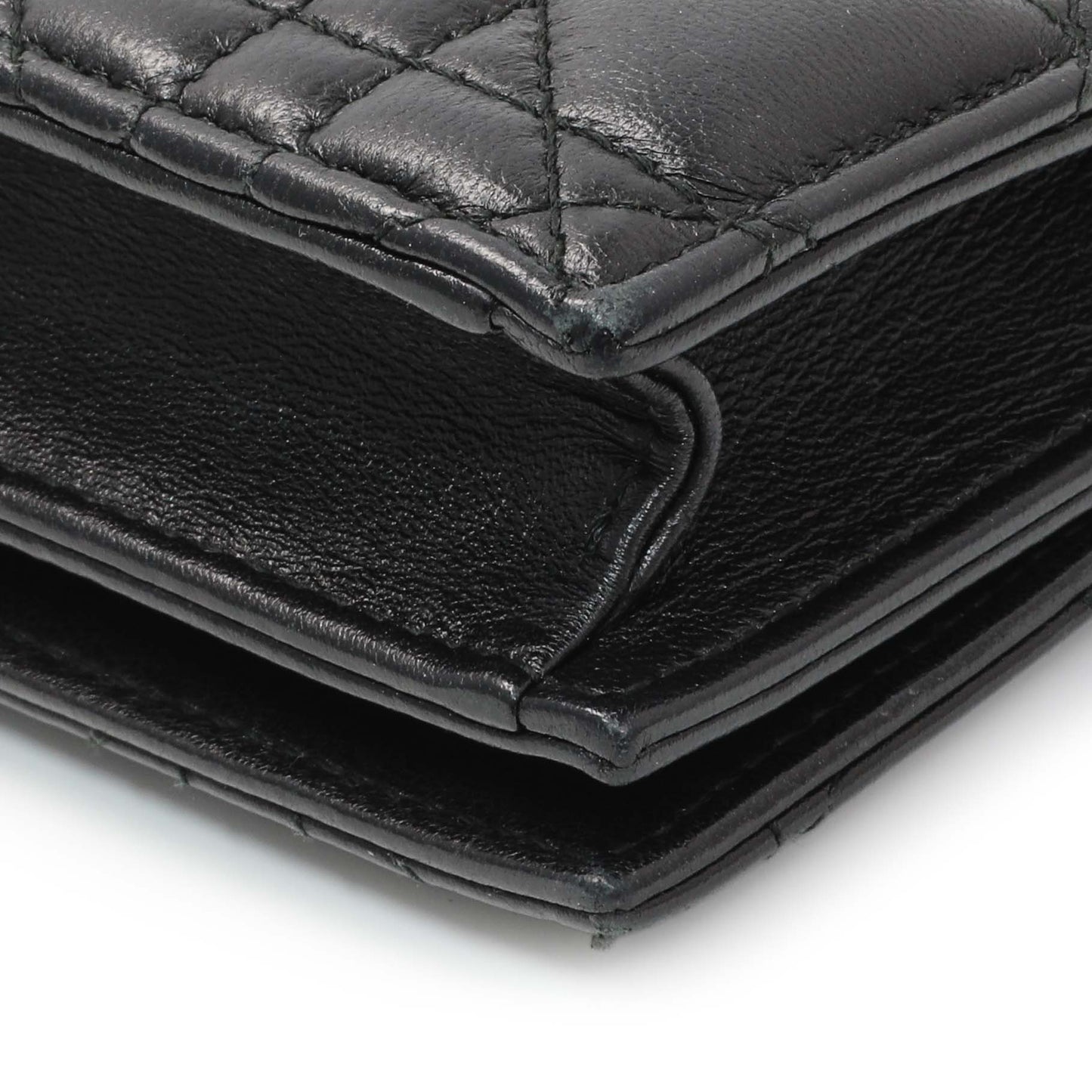 Exclusive Christian Dior Black Lambskin Cannage Lady Dior Convertible Clutch — Alternate View 7