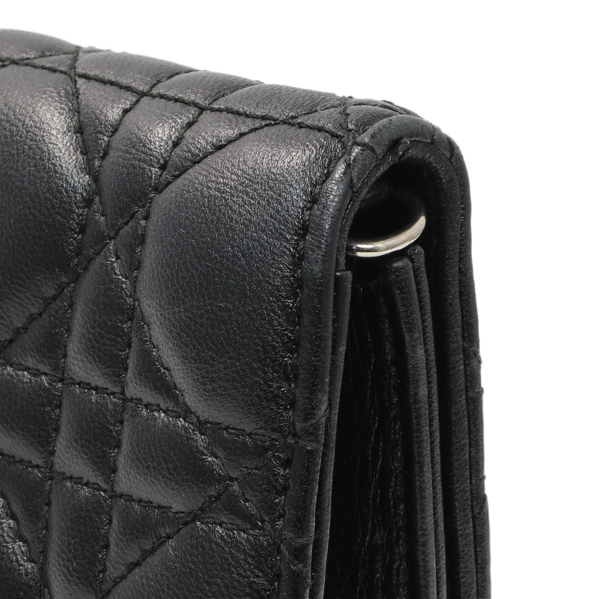 Exclusive Christian Dior Black Lambskin Cannage Lady Dior Convertible Clutch — Alternate View 10