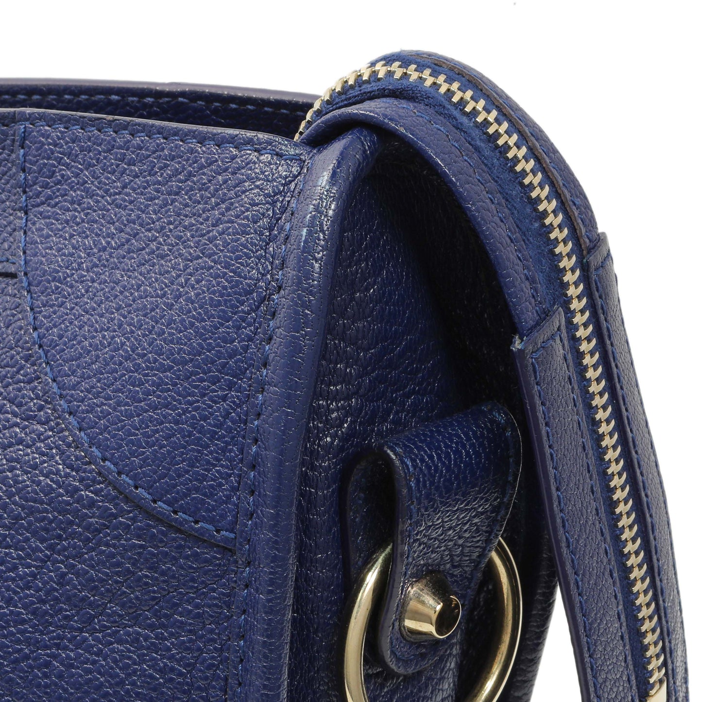 Exclusive Balenciaga Bleu Nuit Chevre Metallic Edge City — Alternate View 8