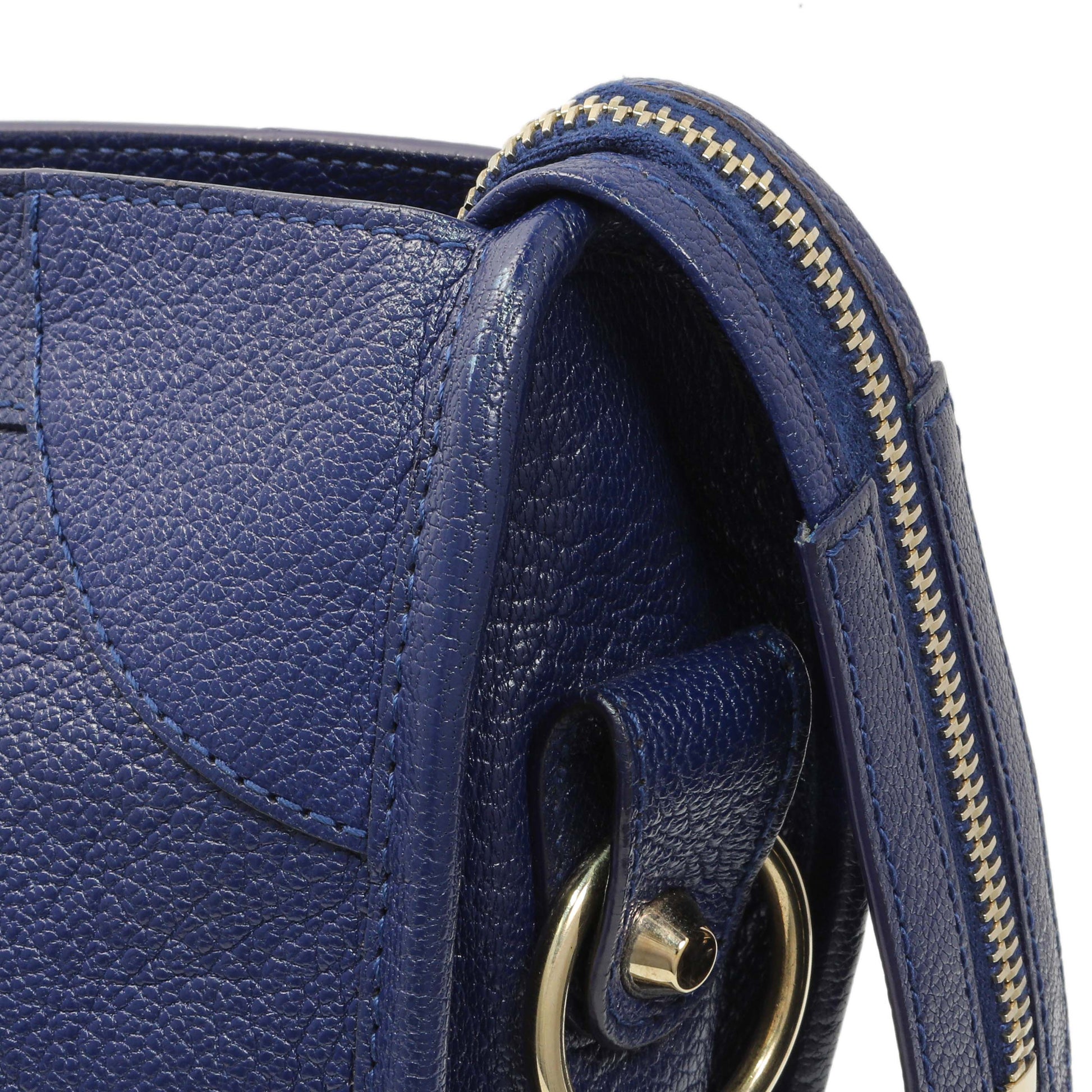 Exclusive Balenciaga Bleu Nuit Chevre Metallic Edge City — Alternate View 8