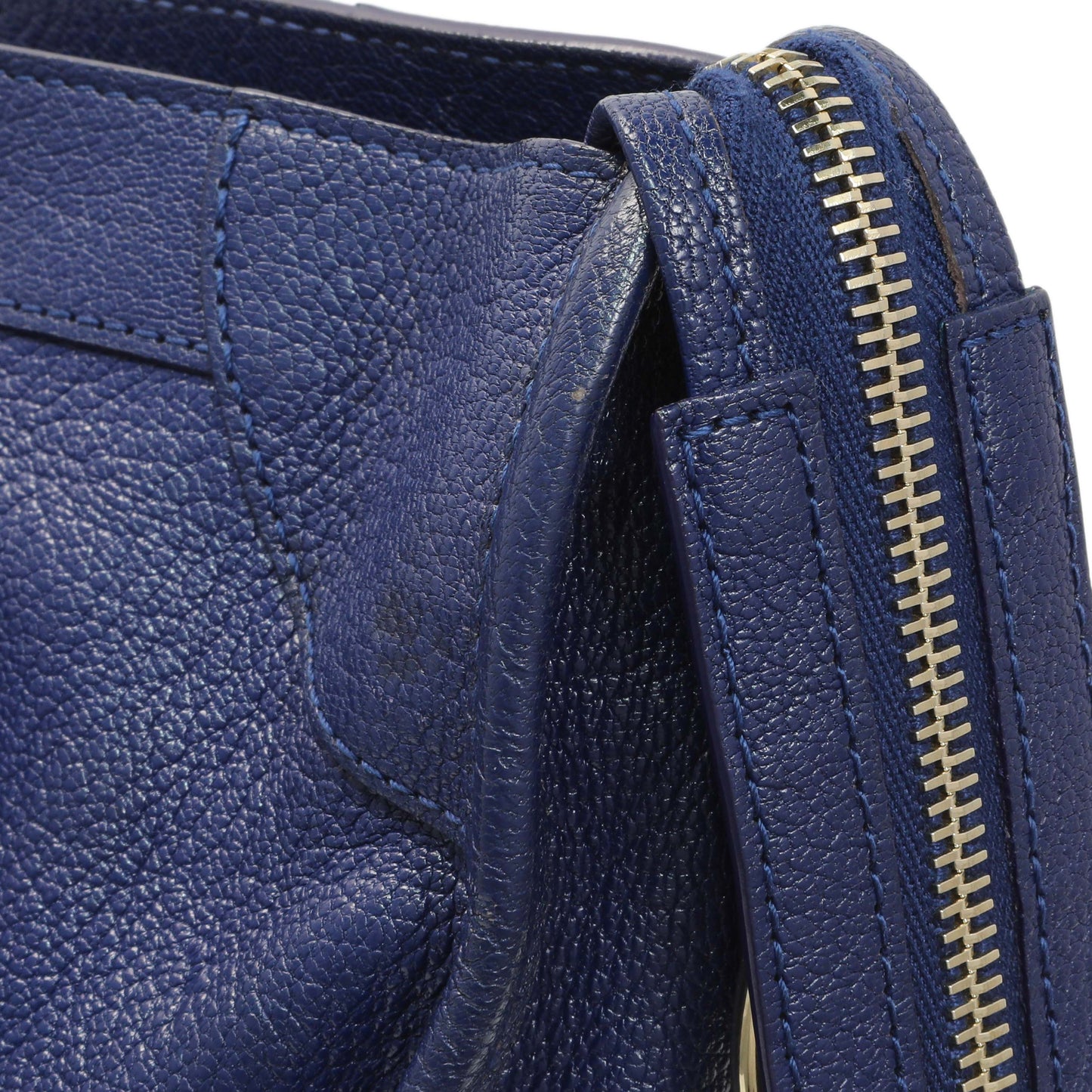 Exclusive Balenciaga Bleu Nuit Chevre Metallic Edge City — Alternate View 9