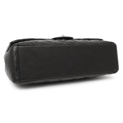 Exclusive Chanel Black Quilted Lambskin Maxi Single Flap — Back View