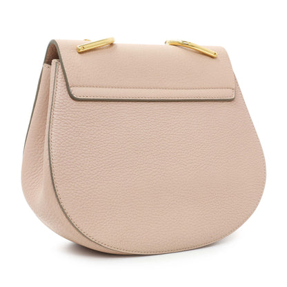 Exclusive Chloe Pink Grained Lambskin Drew Shoulder Bag — Side View