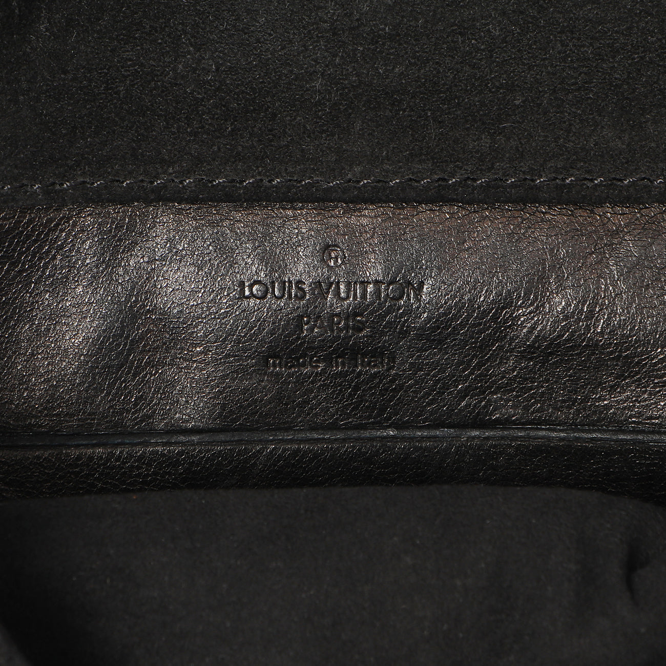 Exclusive Louis Vuitton Black Suede Sofia Coppola Slim Clutch — Alternate View 9