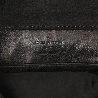 Exclusive Louis Vuitton Black Suede Sofia Coppola Slim Clutch — Alternate View 9