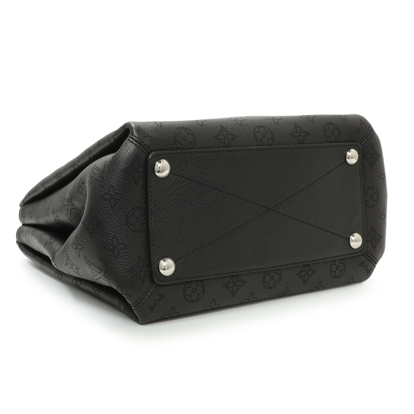 Exclusive Louis Vuitton Black Mahina Babylone PM — Back View