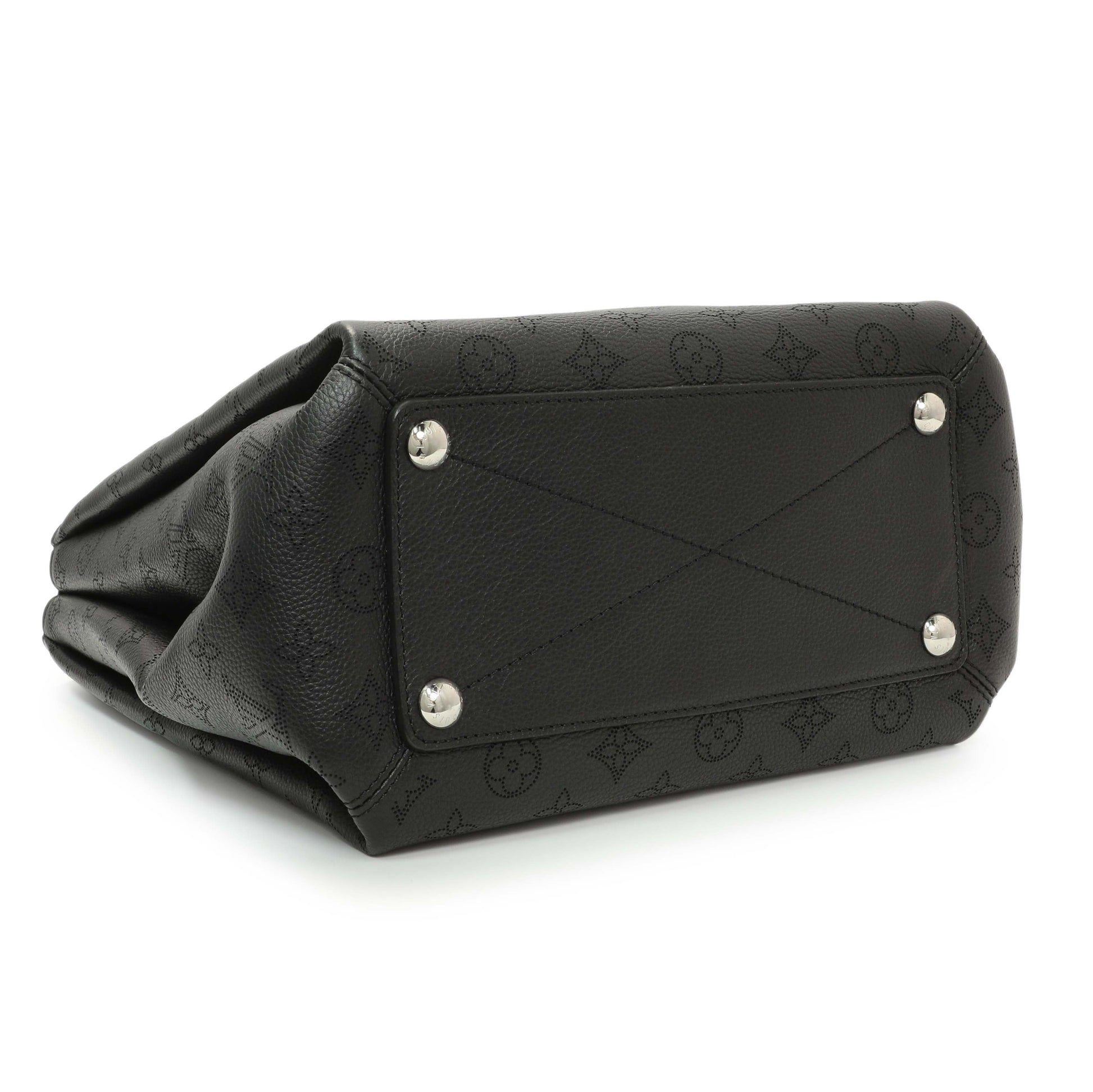 Exclusive Louis Vuitton Black Mahina Babylone PM — Back View