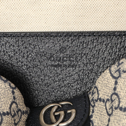 Exclusive Gucci Blue GG Supreme Monogram Ophidia Crossbody — Lifestyle View