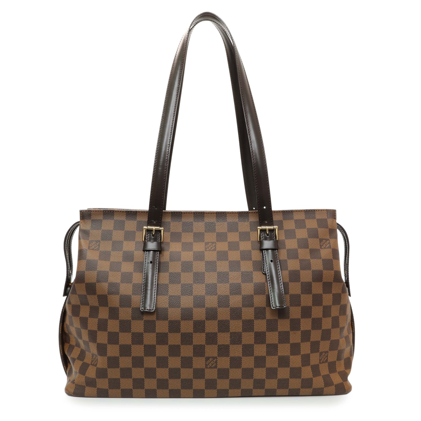 Exclusive Louis Vuitton Damier Ebene Chelsea Tote — Front View