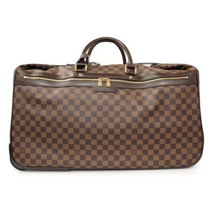 Exclusive Louis Vuitton Damier Ebene Eole 60 Rolling Luggage — Front View