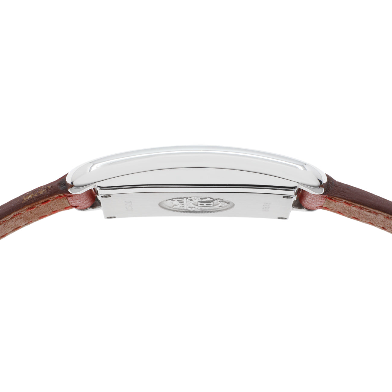 Exclusive Hermes Stainless Steel Cape Cod Dual Time CC3-210 Quartz Watch — Back View