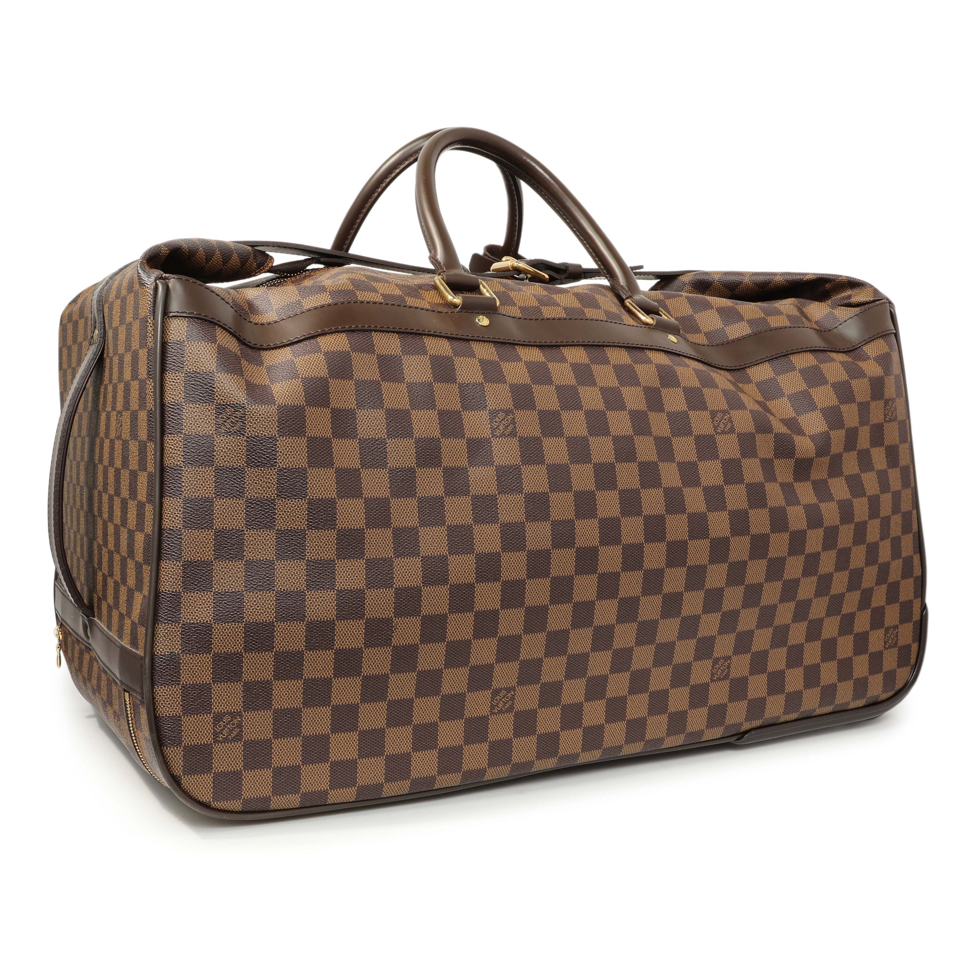 Exclusive Louis Vuitton Damier Ebene Eole 60 Rolling Luggage — Side View