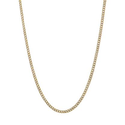 Exclusive 10K Yellow Gold Curb Chain — Front View
