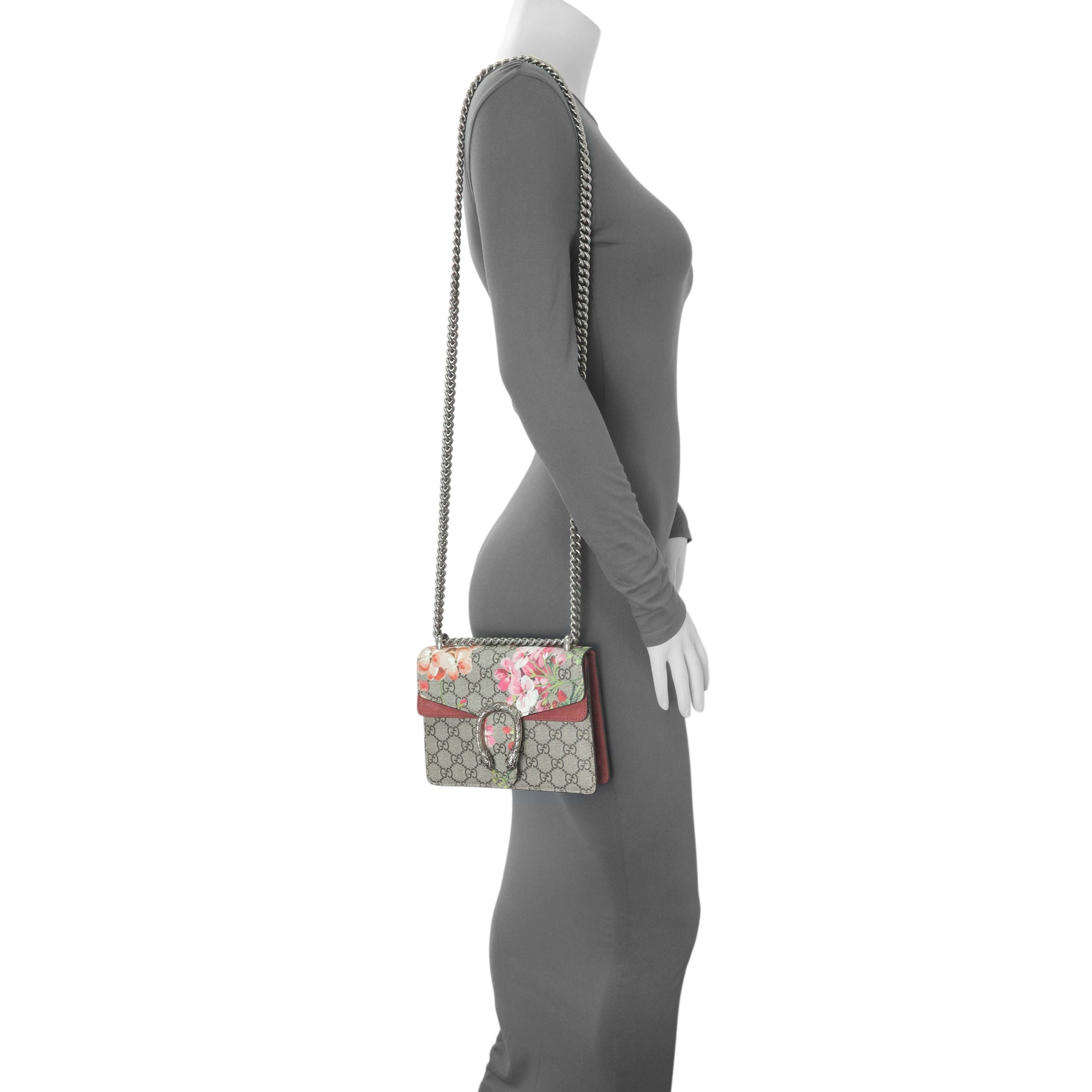 Exclusive Gucci GG Supreme Monogram Blooms Mini Dionysus Shoulder Bag — Alternate View 7