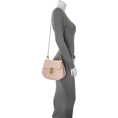 Exclusive Chloe Pink Grained Lambskin Drew Shoulder Bag — Alternate View 7