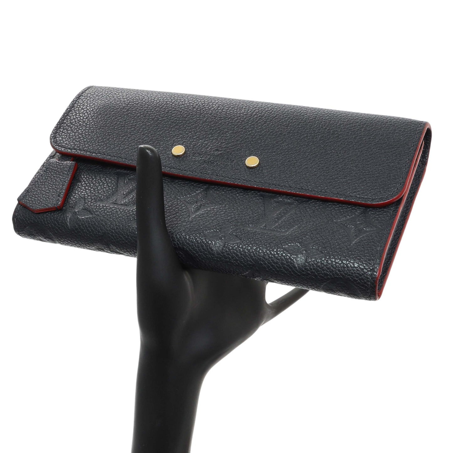 Exclusive Louis Vuitton Marine Rouge Empreinte Pont-Neuf Wallet — Alternate View 11