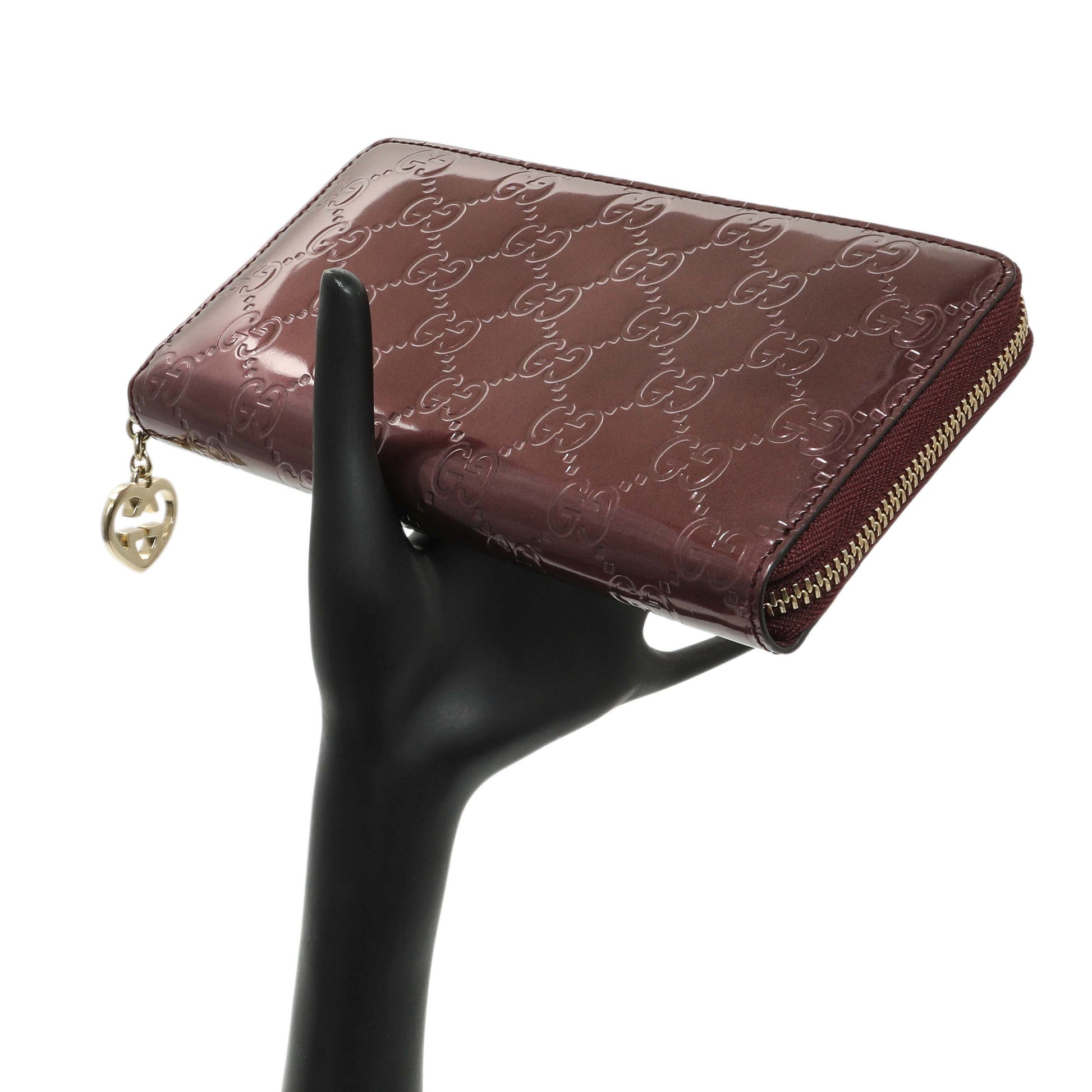 Exclusive Gucci Purple Shine Guccissima Zip Around Wallet — Alternate View 7