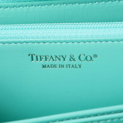 Exclusive Tiffany & Co. Blue Leather Continental Wallet — Detail View