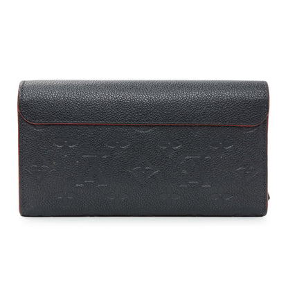 Exclusive Louis Vuitton Marine Rouge Empreinte Pont-Neuf Wallet — Side View
