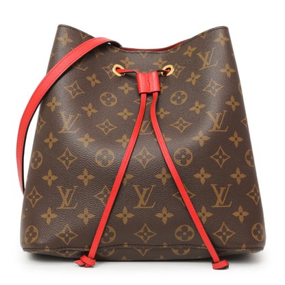 Exclusive Louis Vuitton Coquelicot Monogram NeoNoe MM — Front View