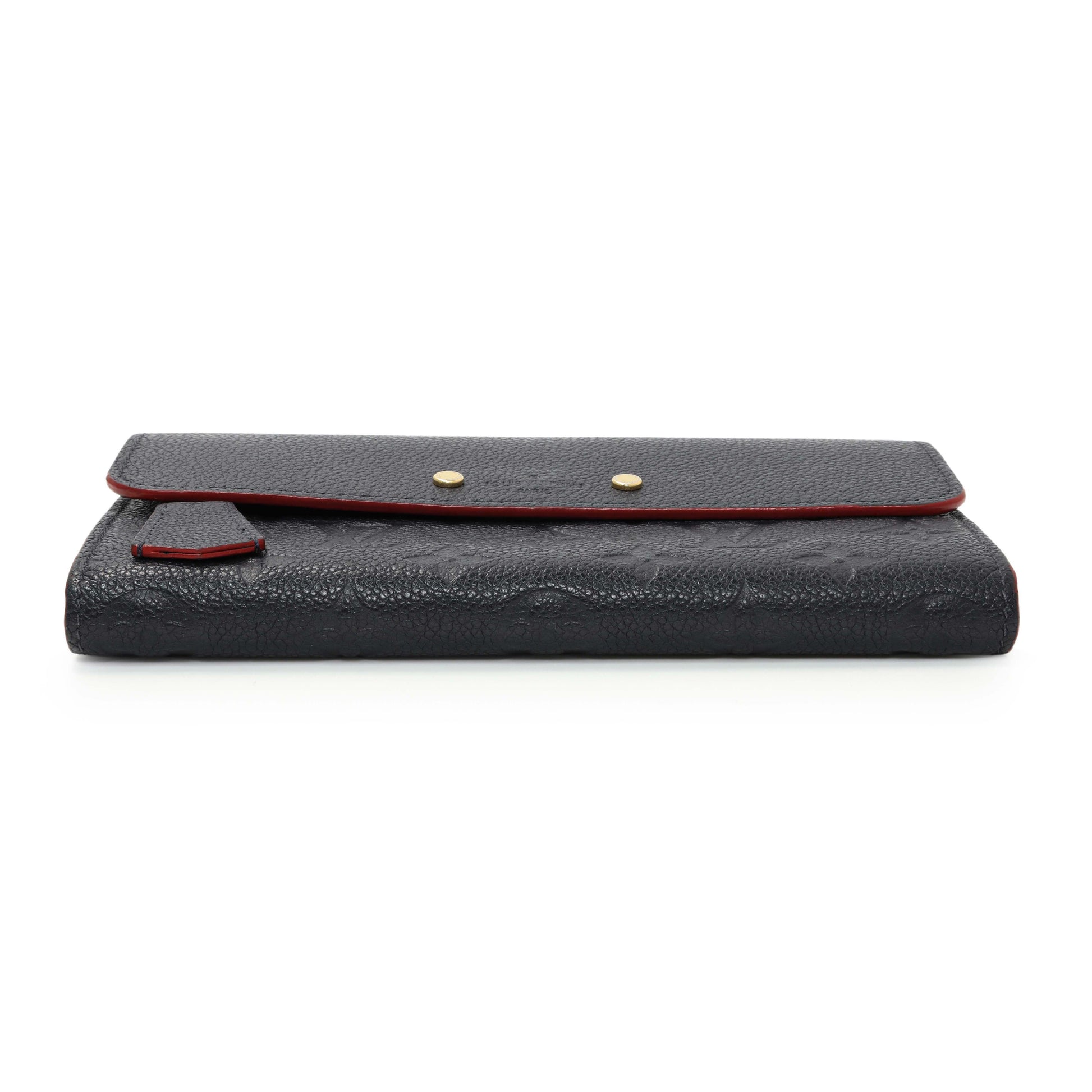 Exclusive Louis Vuitton Marine Rouge Empreinte Pont-Neuf Wallet — Back View