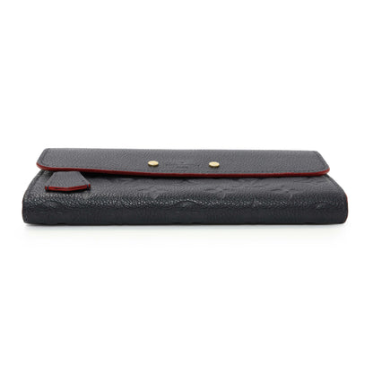 Exclusive Louis Vuitton Marine Rouge Empreinte Pont-Neuf Wallet — Back View
